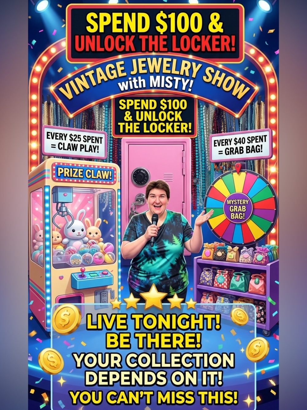 10-2 pm PST & 5-9pm PST Live show notification